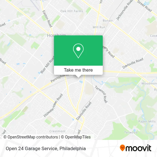 Open 24 Garage Service map