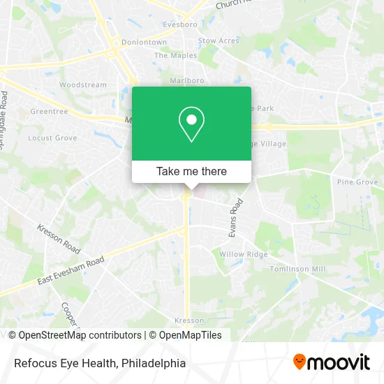 Refocus Eye Health map