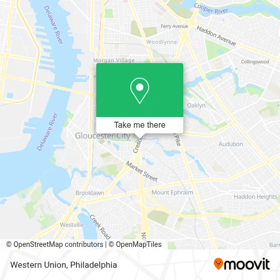 Western Union map