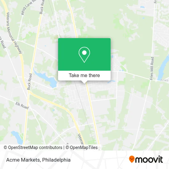 Acme Markets map