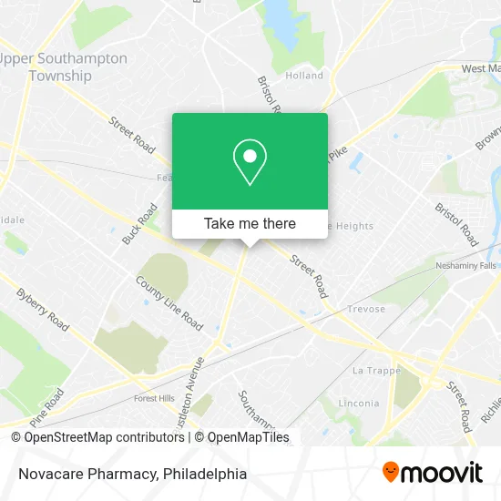 Novacare Pharmacy map