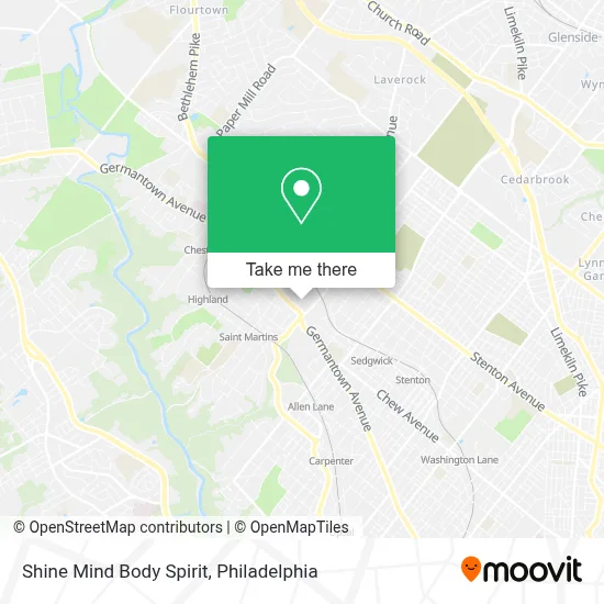 Shine Mind Body Spirit map