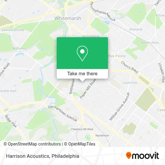 Harrison Acoustics map