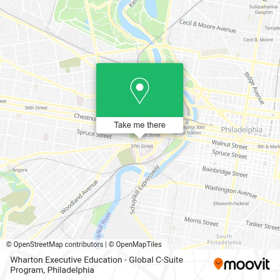 Wharton Executive Education - Global C-Suite Program map
