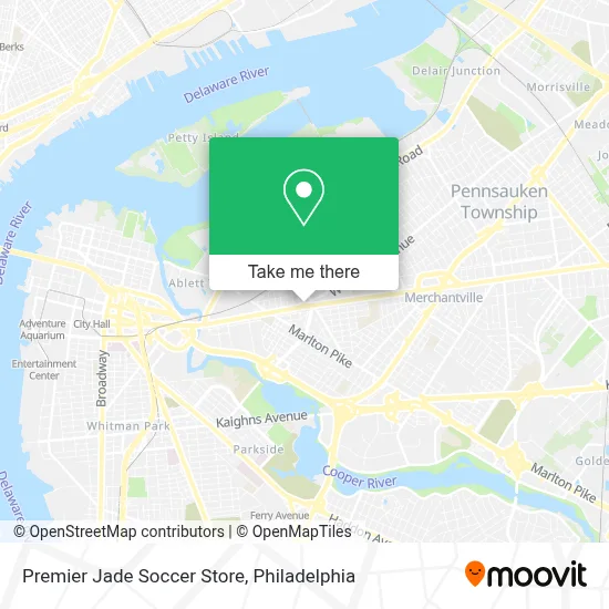 Premier Jade Soccer Store map