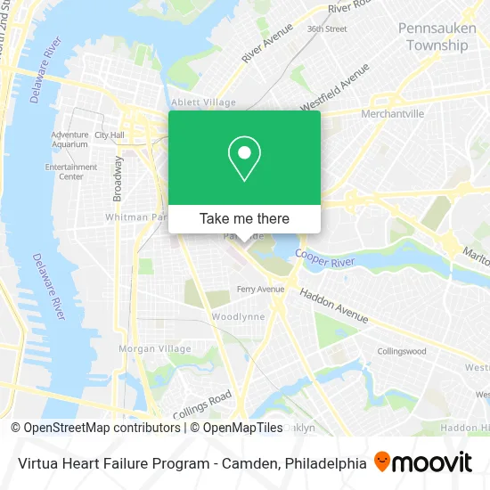 Virtua Heart Failure Program - Camden map