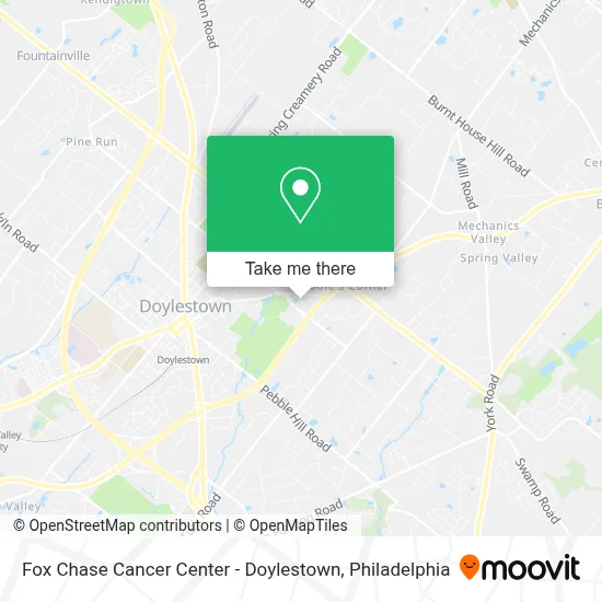 Fox Chase Cancer Center - Doylestown map