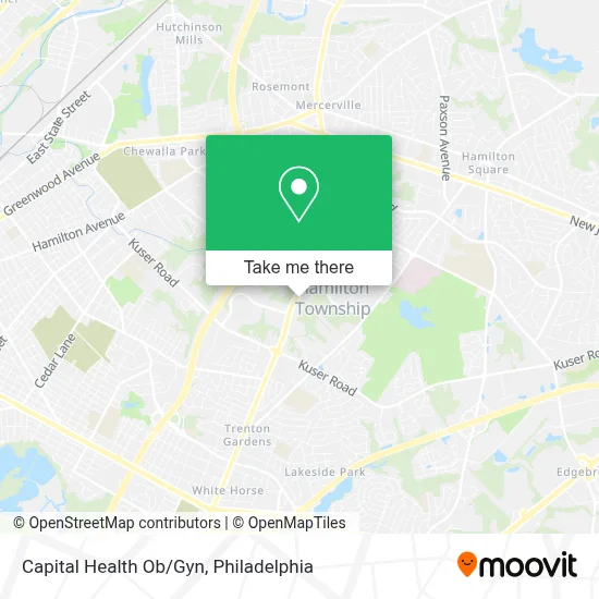 Capital Health Ob/Gyn map