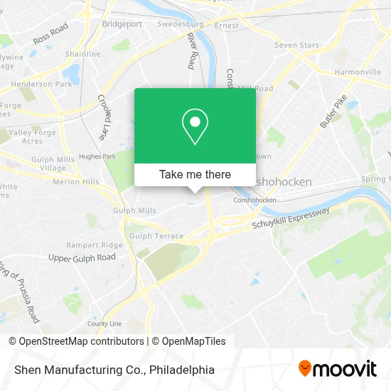 Shen Manufacturing Co. map