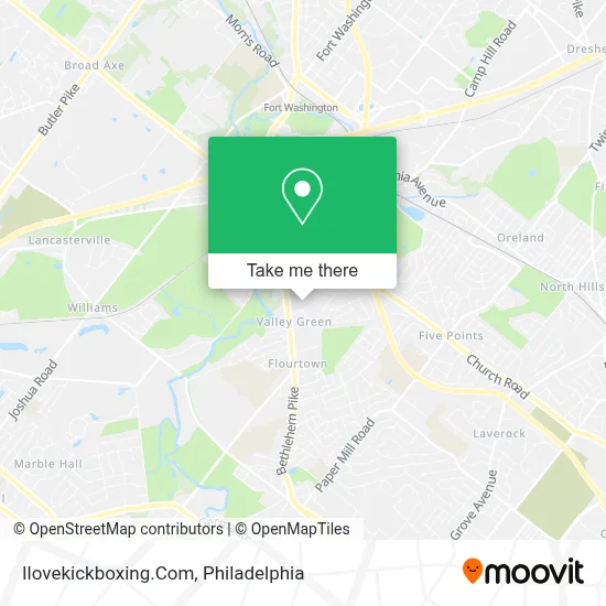 Ilovekickboxing.Com map