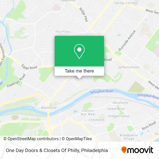 One Day Doors & Closets Of Philly map
