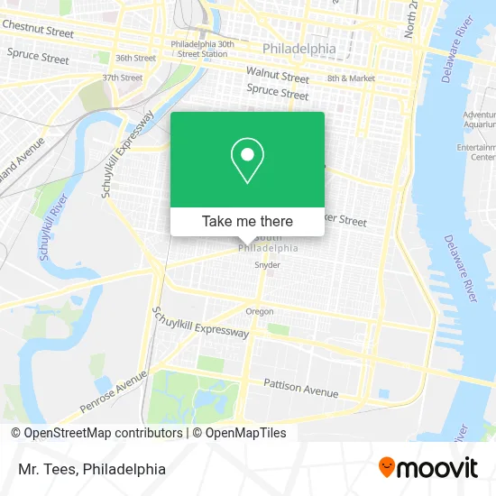 Mr. Tees map