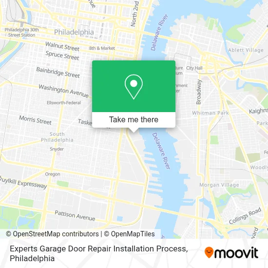 Experts Garage Door Repair Installation Process map