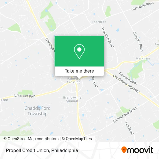 Propell Credit Union map