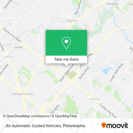 Jbt Automatic Guided Vehicles map