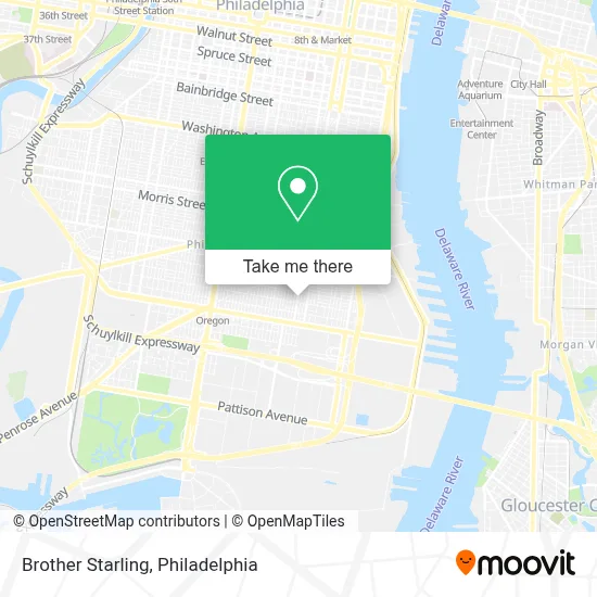 Brother Starling map