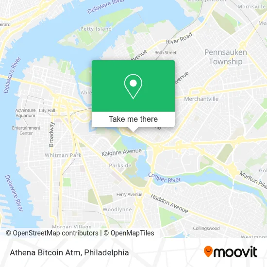 Athena Bitcoin Atm map