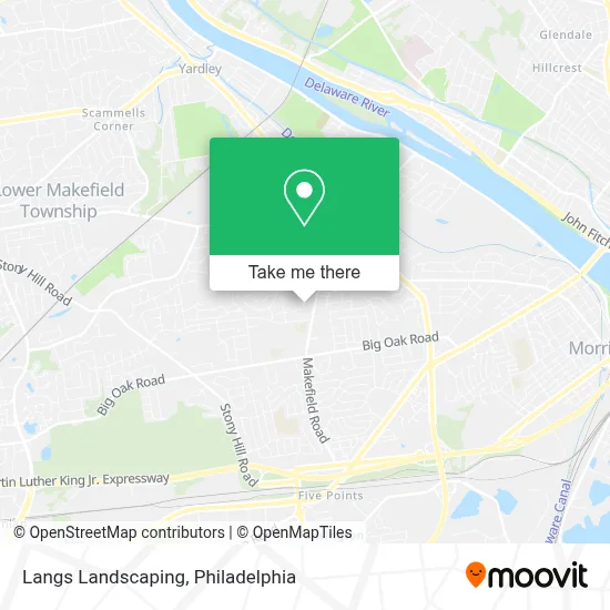 Langs Landscaping map