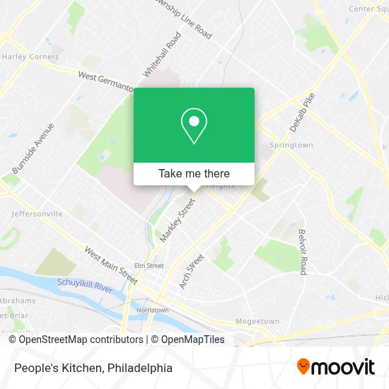 People's Kitchen map
