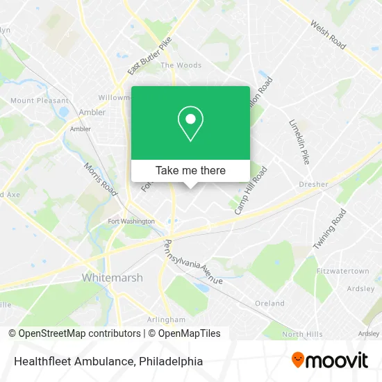 Healthfleet Ambulance map