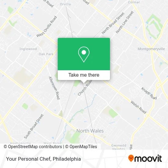 Your Personal Chef map