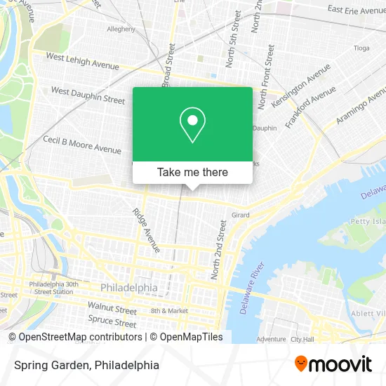 Spring Garden map