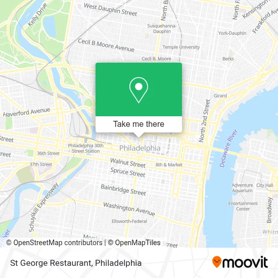 St George Restaurant map