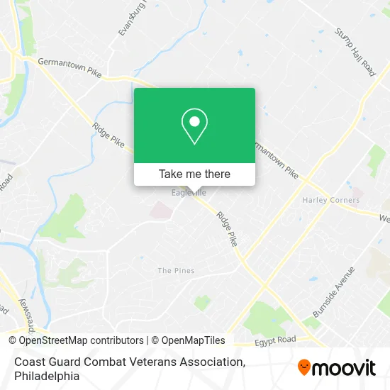 Coast Guard Combat Veterans Association map