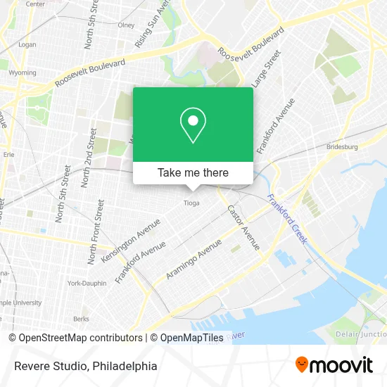 Revere Studio map