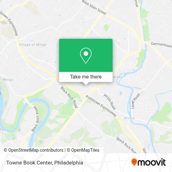 Towne Book Center map