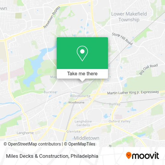 Miles Decks & Construction map