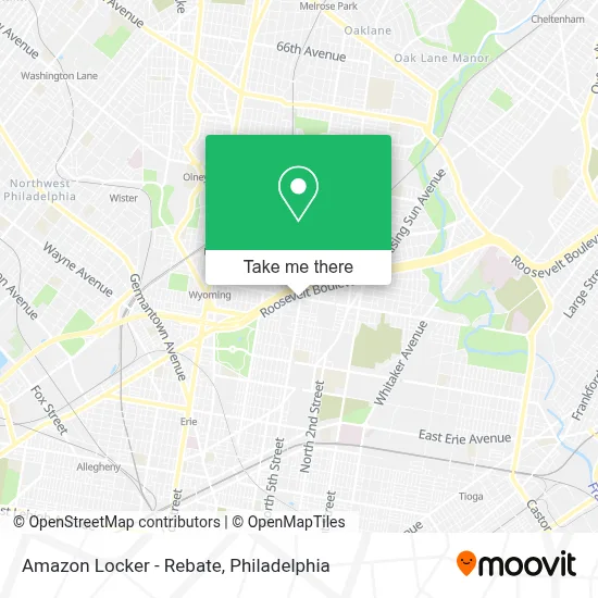 Amazon Locker - Rebate map