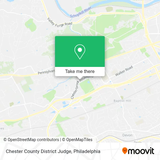 Chester County District Judge map
