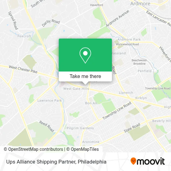 Ups Alliance Shipping Partner map
