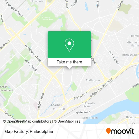 Gap Factory map