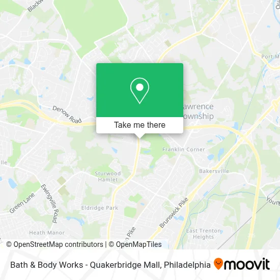 Bath & Body Works - Quakerbridge Mall map