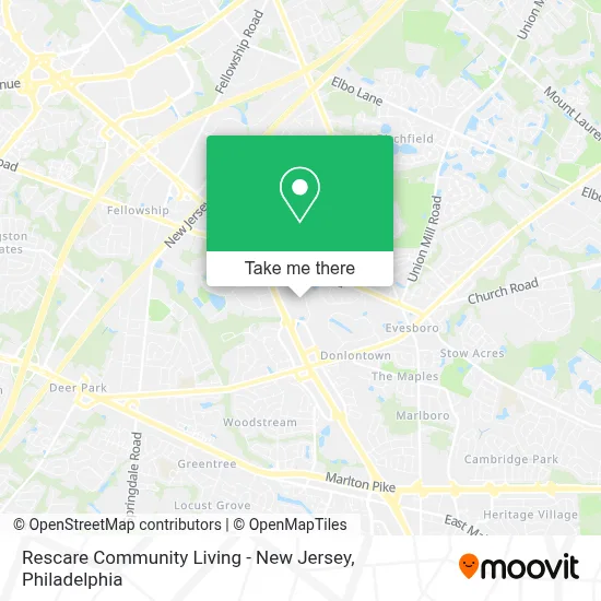 Rescare Community Living - New Jersey map