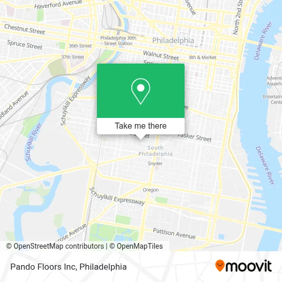 Pando Floors Inc map