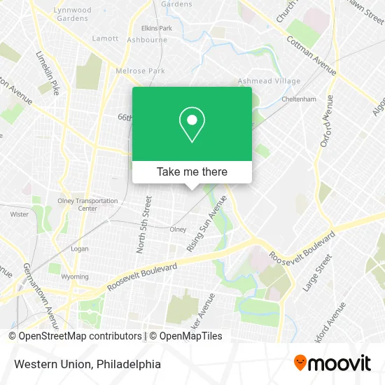 Western Union map