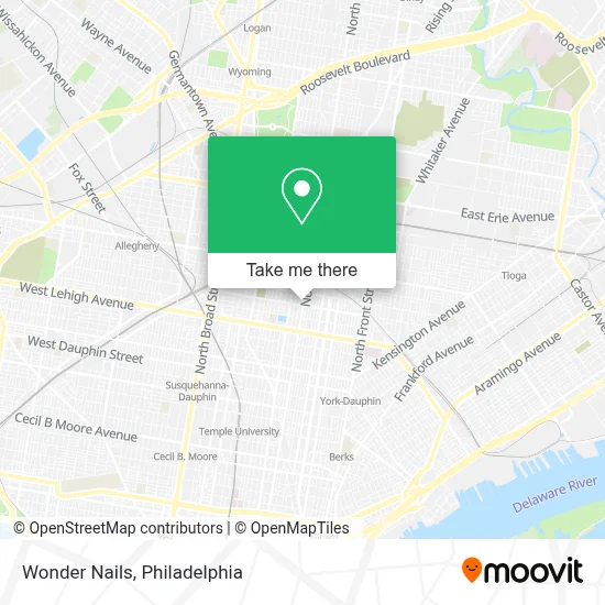Wonder Nails map