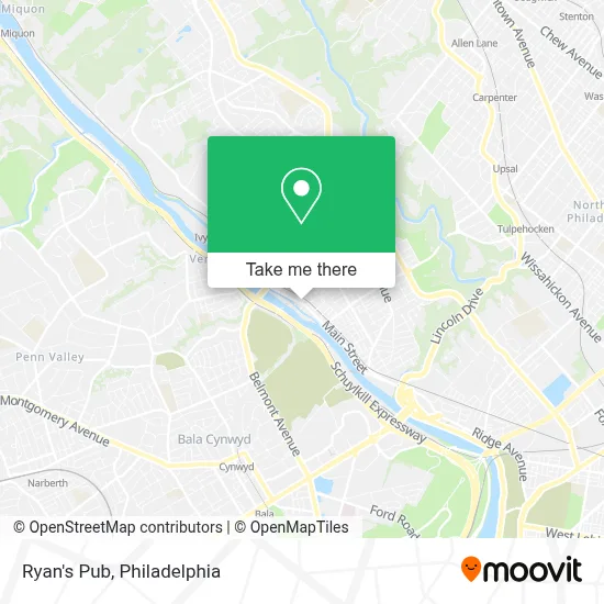 Ryan's Pub map