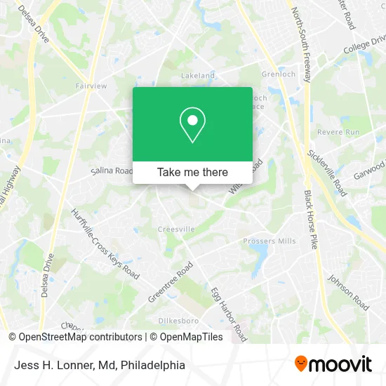 Jess H. Lonner, Md map