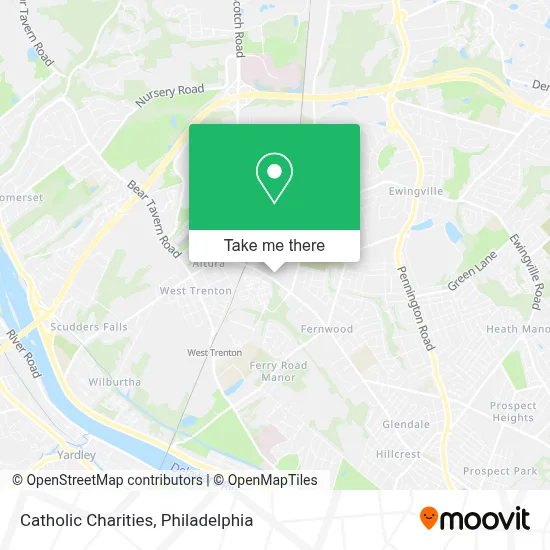 Catholic Charities map