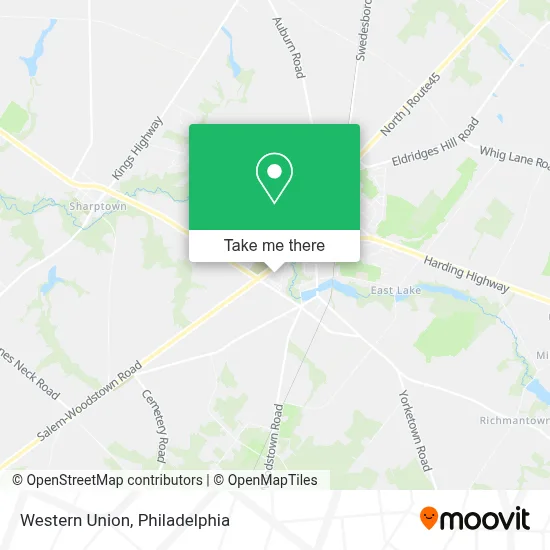 Western Union map