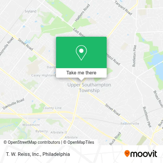 T. W. Reiss, Inc. map