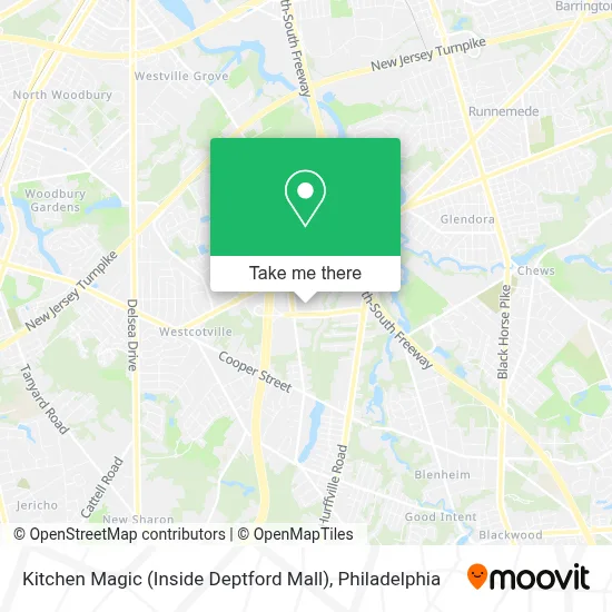Kitchen Magic (Inside Deptford Mall) map