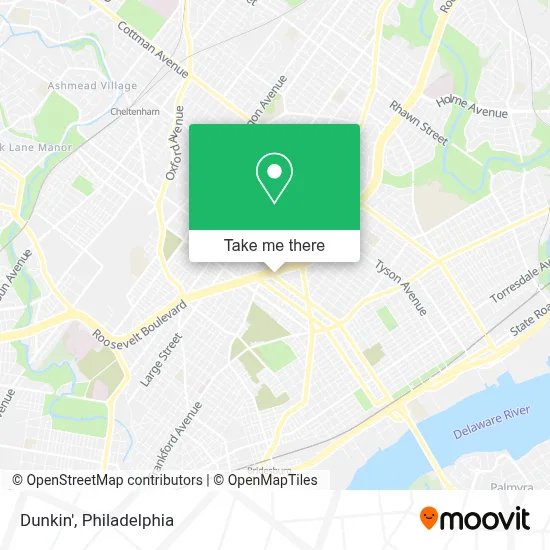 Dunkin' map