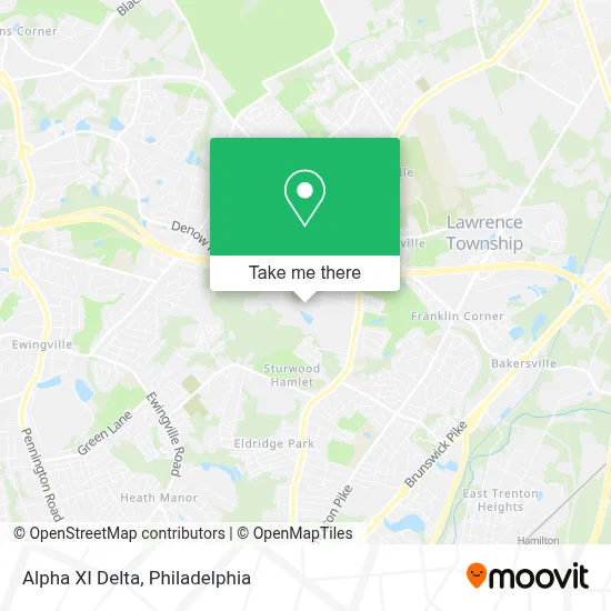Alpha XI Delta map