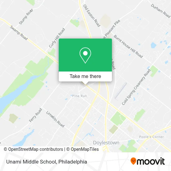 Unami Middle School map
