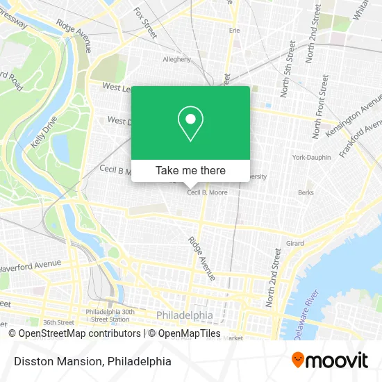 Disston Mansion map